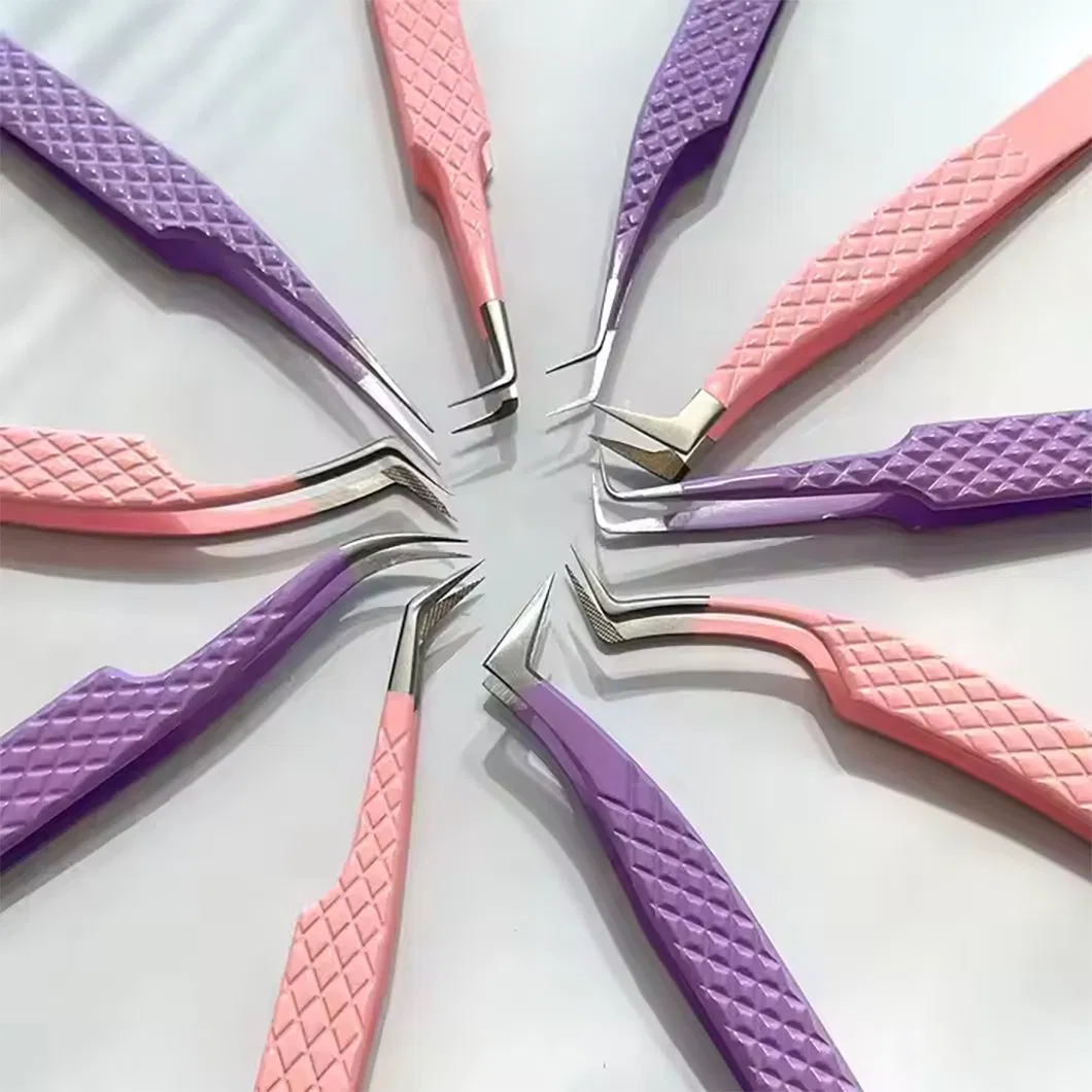 Stainless Steel Mesh Eyelash Tweezers – Fine Tip Applicator for Lash Extensions & Curling