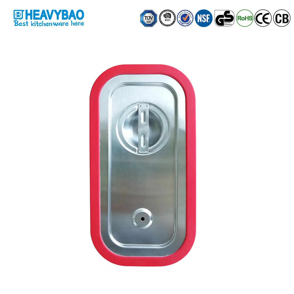 Heavybao Stainless Steel Silicone Lid Cover Food Pan for Restaurant Hotel