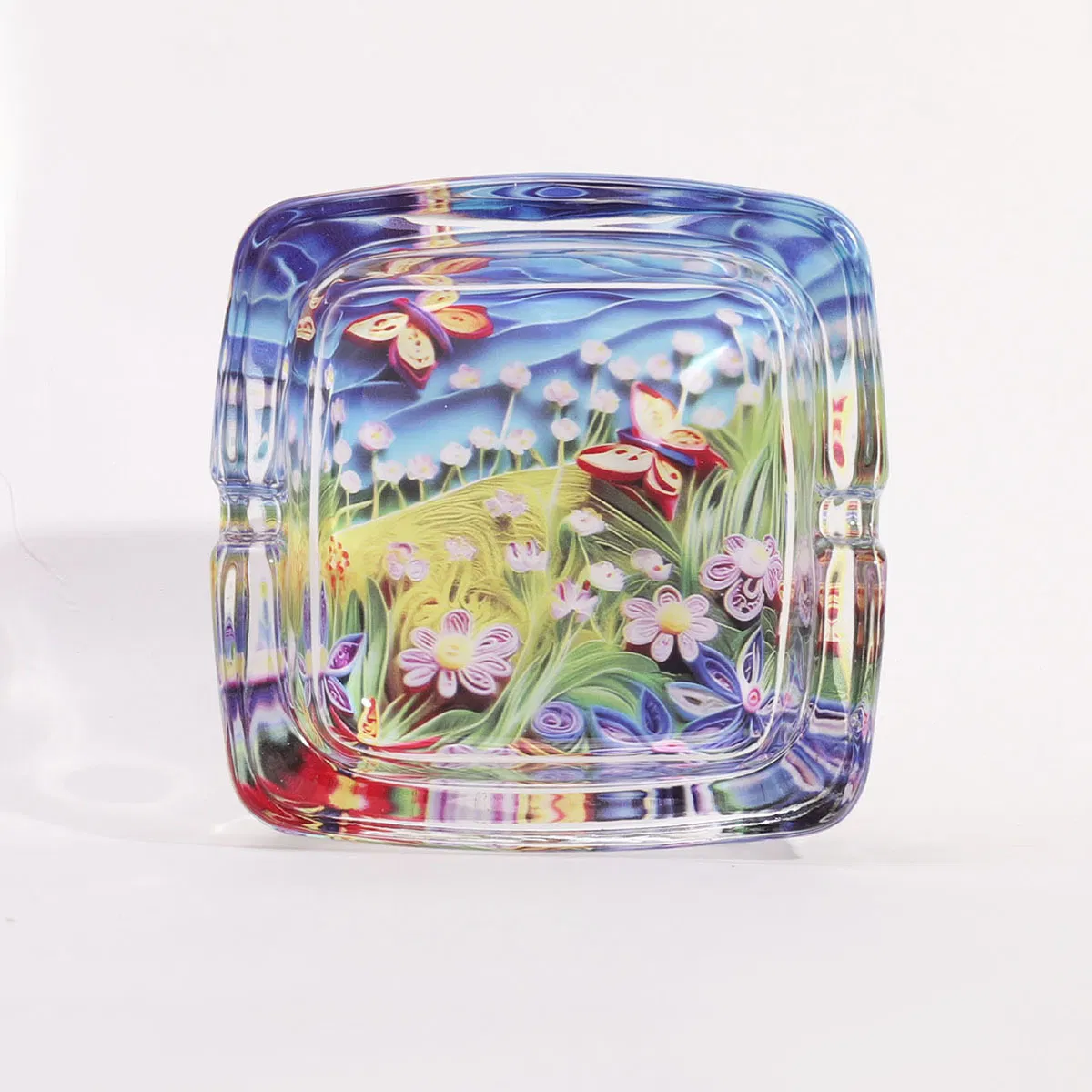 Elegant Glass Ashtray for Formal Occasions and Events