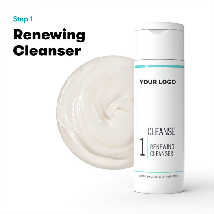 Facial Renewing Cleanser Revitalizing Toner Repairing Acne Treatment Skincare Face Care Set