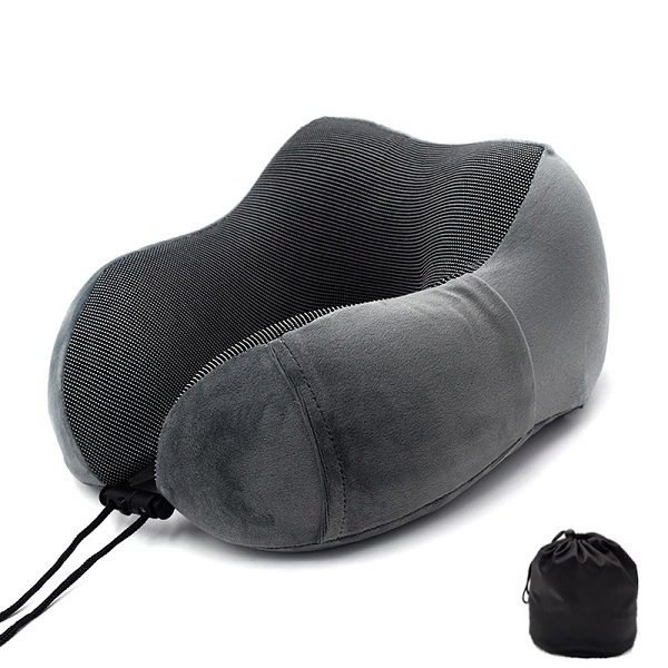 U-Shape Memory Foam Neck Pillow Head Support Soft Pillow for Sleeping Rest, Travel Neck Pillow Airplane Car and Home Use