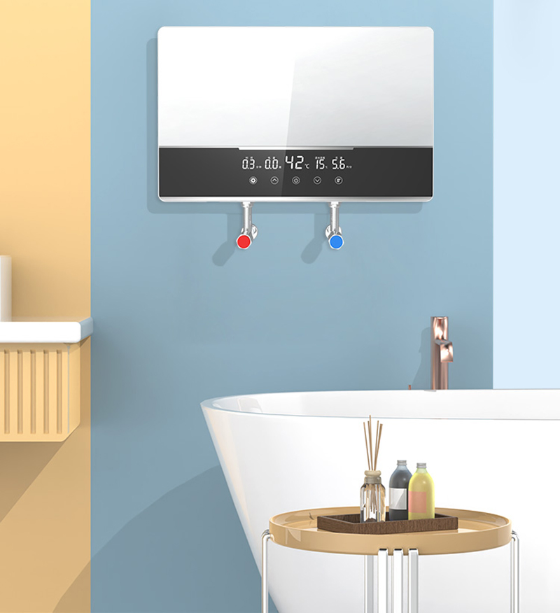 White Intelligent Constant Temperature Water Heater Instant Electric Water Heater