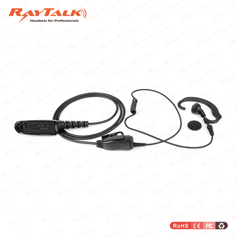 Наушник с заушным креплением G-формы для раций Motorola