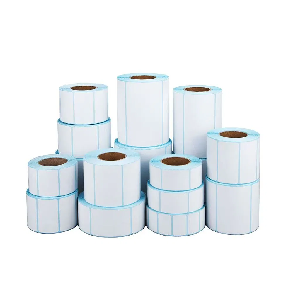 White Three-Proof Self-Adhesive Label Sticker Paper for Supermarket (customizable in size)