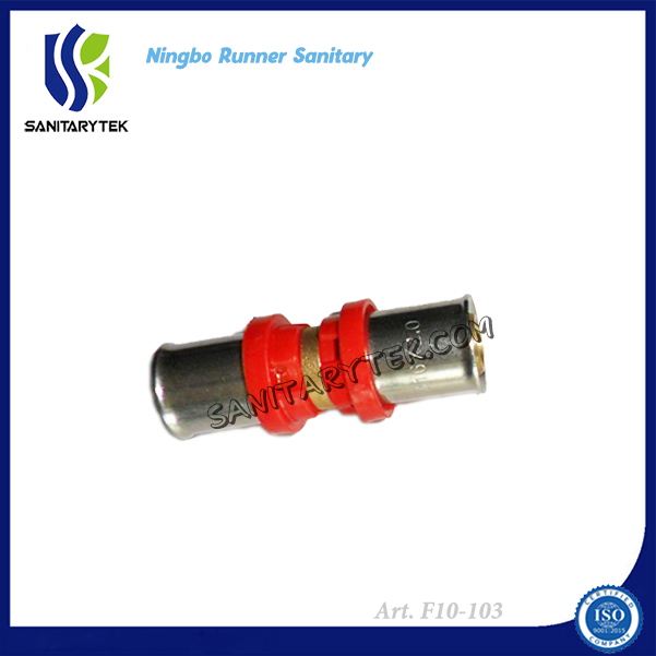 Straight Nipple Double Brass Press Fitting for Pex/Al/Pex Pipe