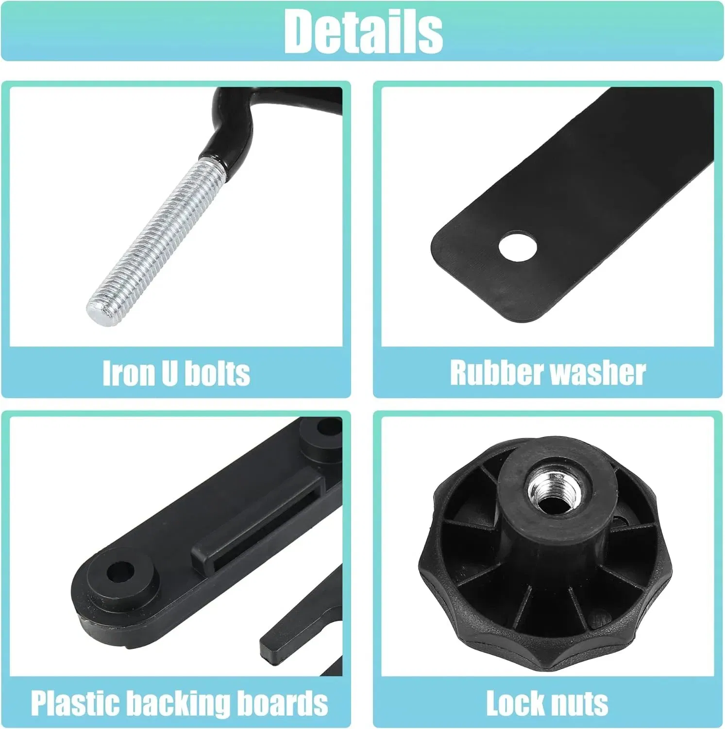 U-образный хомут из нержавеющей стали для багажника на крышу