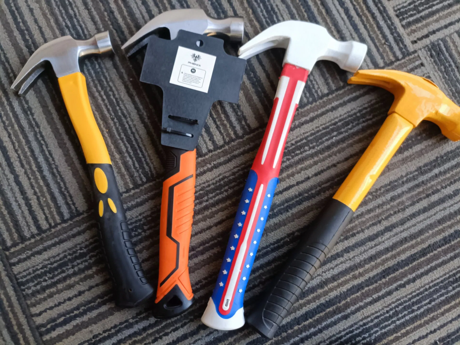 Tools 45#Carbon Steel 8oz Claw Hammer with Fiber Glass Handle