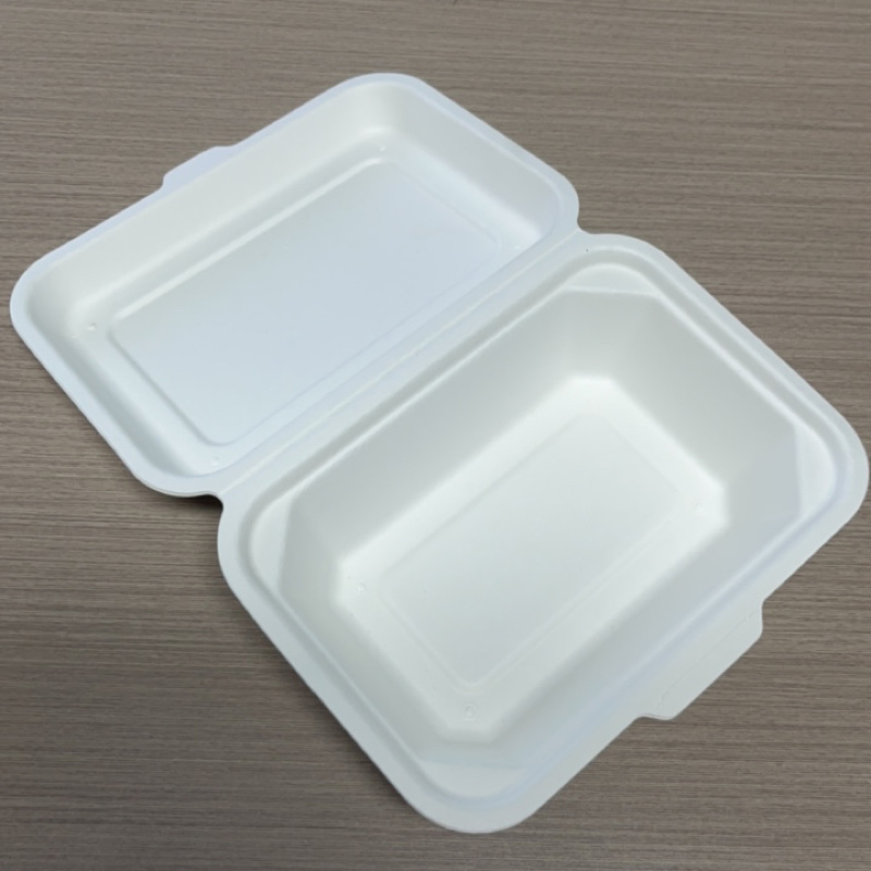 High Quality Disposable Sugarcane Bagasse Tableware with Lid Clamshell Food Container