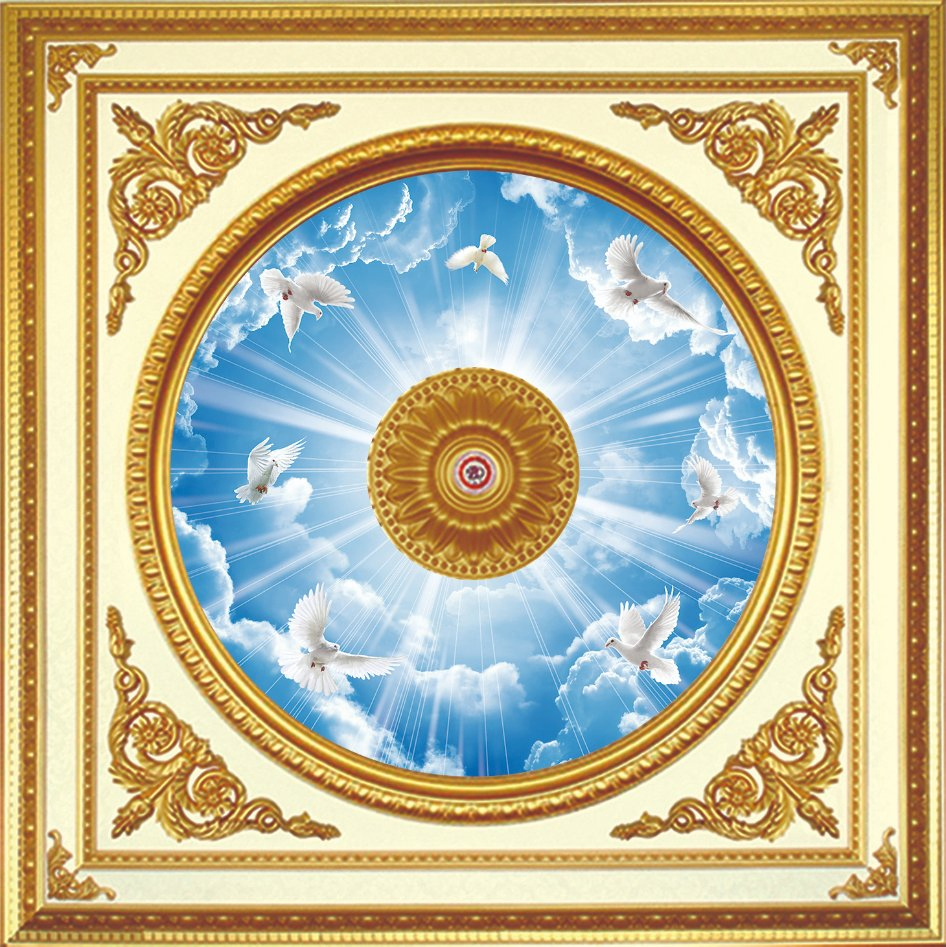 High Quality Polystyrene Art Square Ceiling Decorative Ceiling