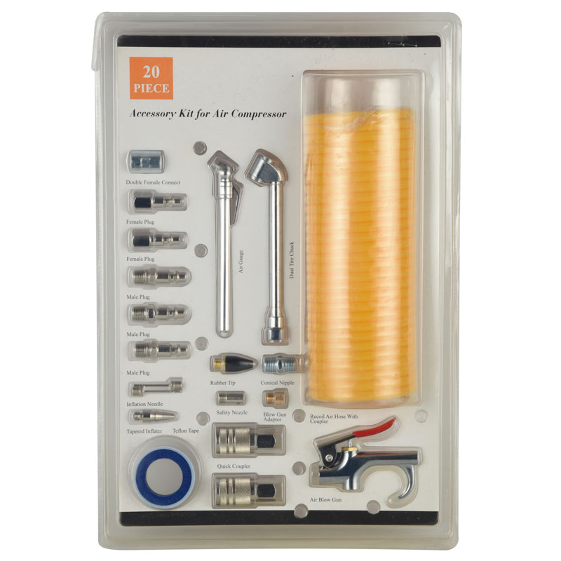 Набор аксессуаров для компрессора 20 предметов с шлангом