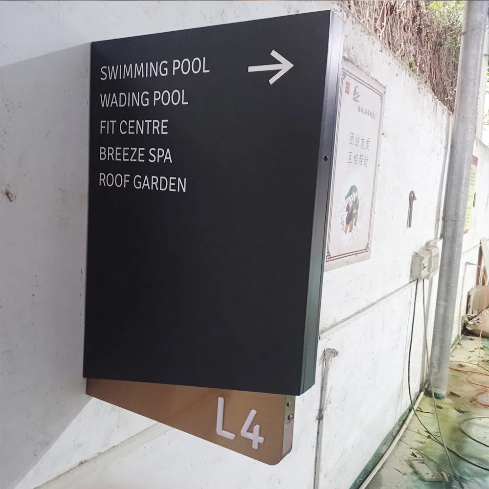 Customized Size Metal Illuminated Advertising Pylon Sign with LED Light