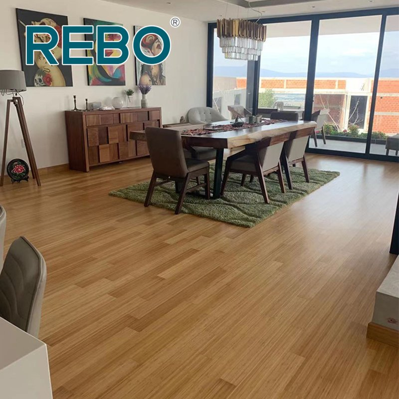 Easy Installation Solid Bamboo Charcoal Flooring Indoor for Home