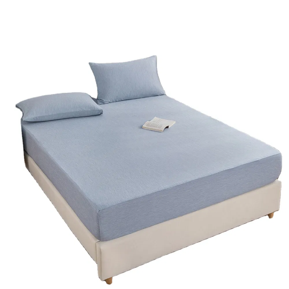 Summer Soft Breathable Cooling Bedding Sheets Cold Feeling Custom Fitted Sheet