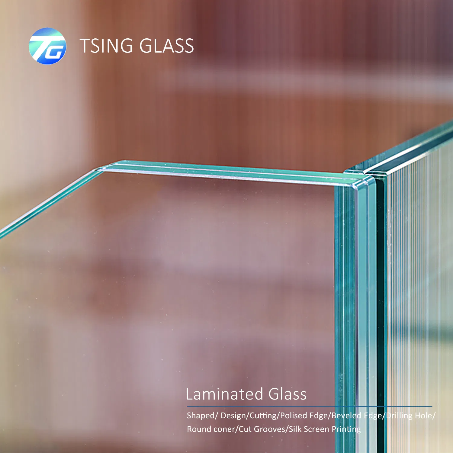 Toughened Laminated Glass with Clear/ Colored PVB