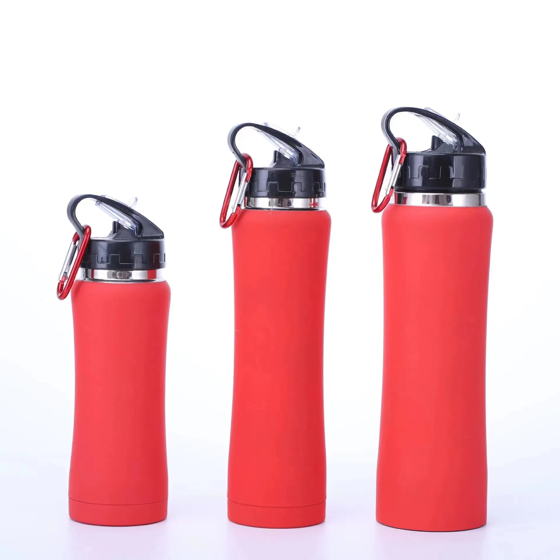 High Quality Gym Outdoor Vacuum Flasks Stainless Steel Vacuum Insulated Water Bottle Thermos Travel Mug with Handle Straw