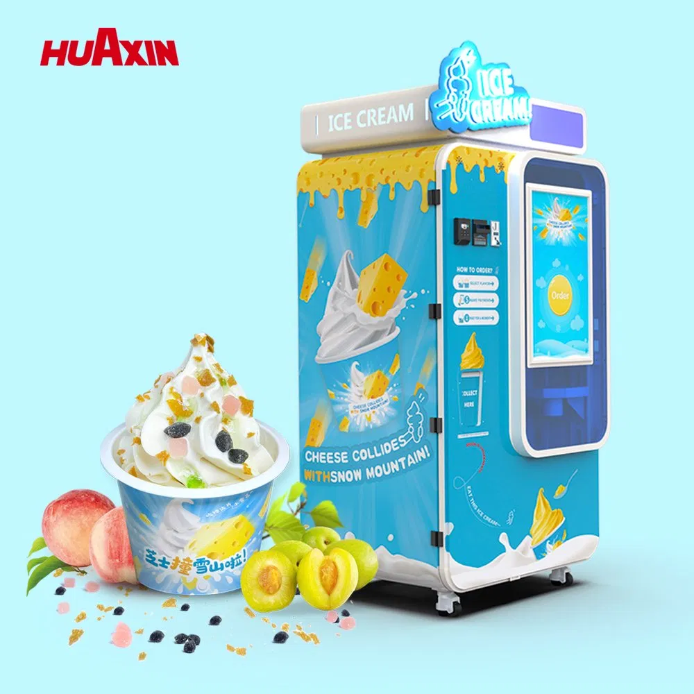 Durable Outdoor Ice Cream Vending Machine for Tourist Attractions and Beaches