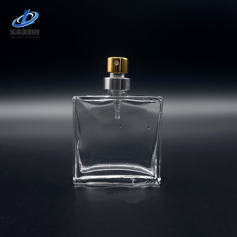 Empty Glass Perfume Bottle Shaped Shape Thread Screw Bottleneck Sealed with Screw Sprayer or Cosmetic Packaging Lotion Pump Dropper Bottle