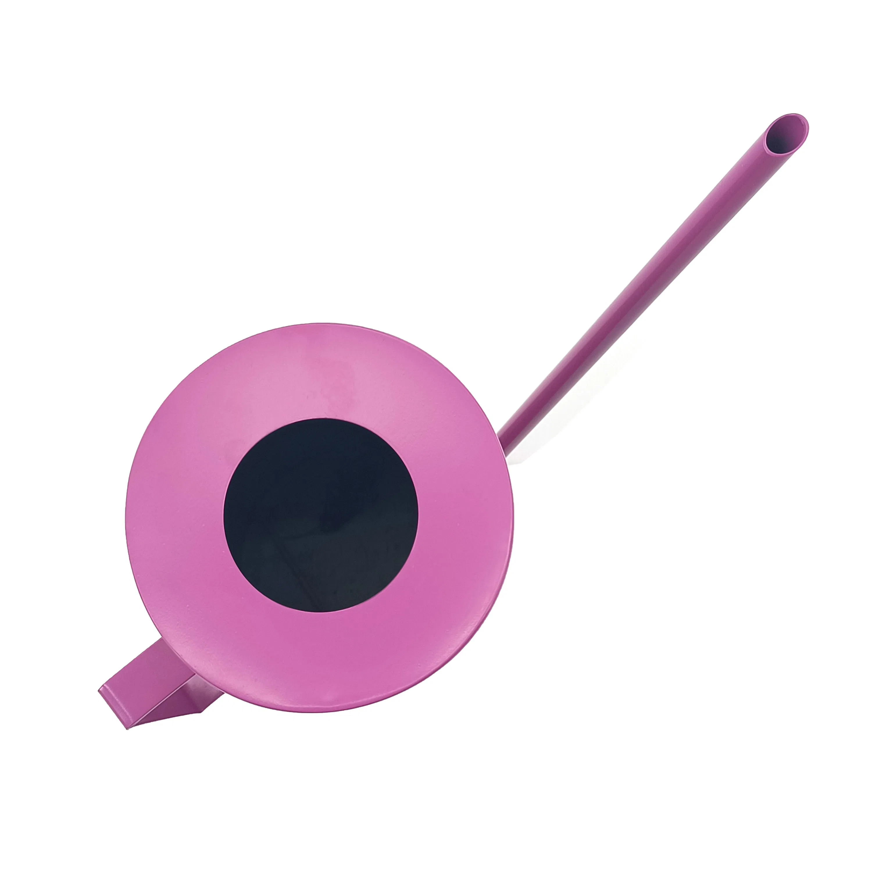 China Wholesale French Garden Pink Galvanized Metal Steel Plant Watering Can with Long Spout