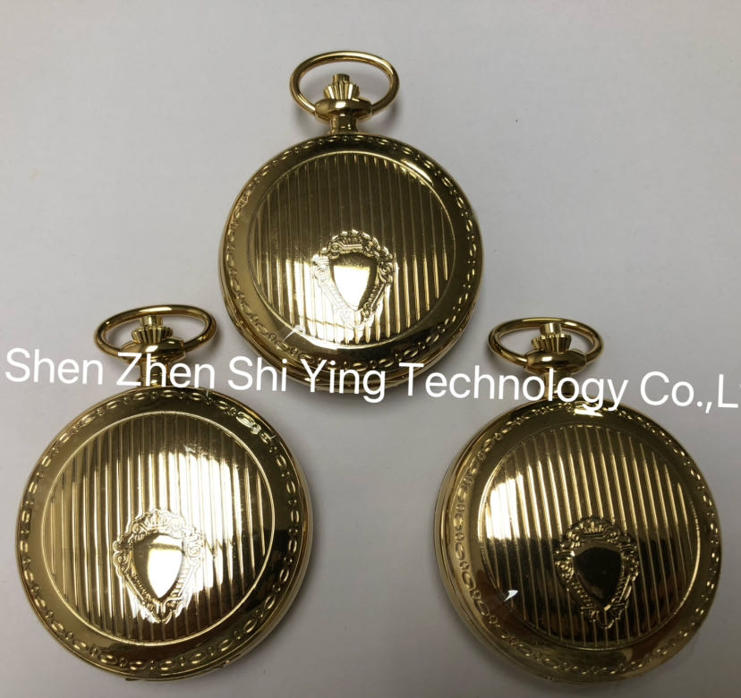 OEM Best Quality Brass Round Gold Pocket Watches with China Watch Factory