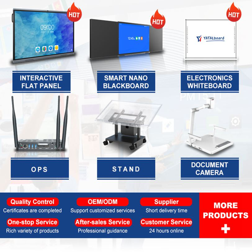 55 65 75 86 98 110 Inch LCD Touch Screen All-in-One PC Whiteboard Interactive Flat Panel Smart TV for Education Meeting Conference