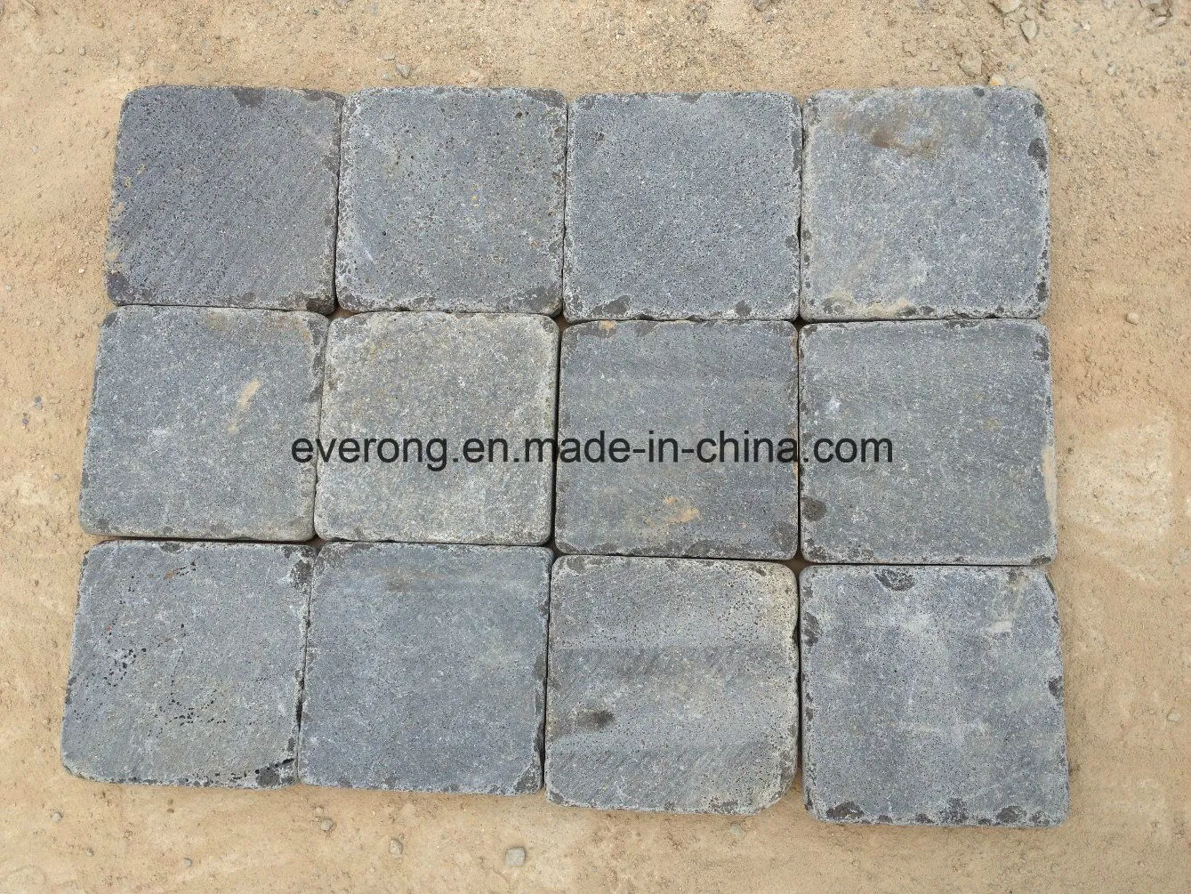 Natural Split Andesite Stone Basalt Cobble for Outdoor Paver