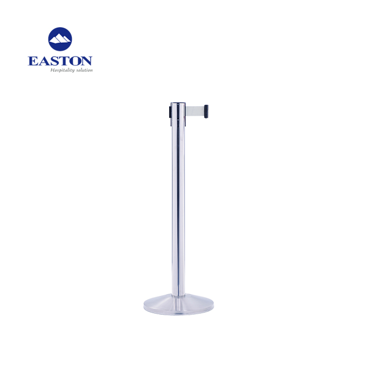 Hotel Custom Heavy Duty Stainless Steel Stanchion with Velvet Rope