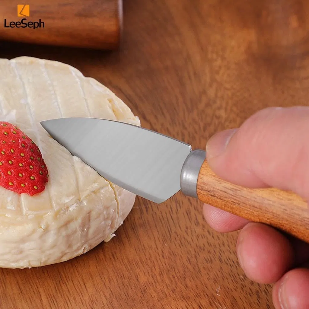 Нож для сыра с ручкой из акации, нержавеющая сталь