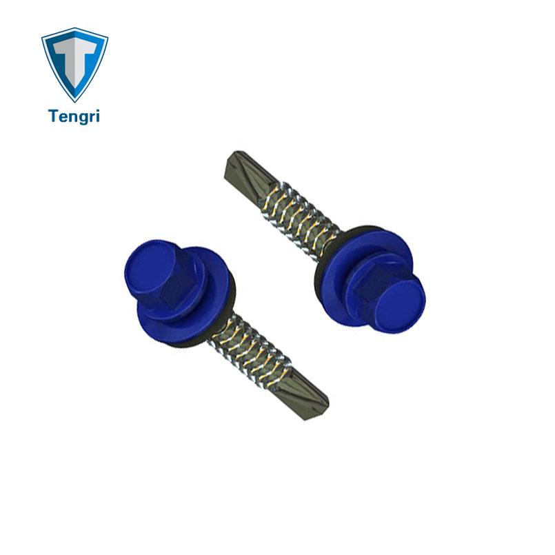 Metal Roofing Screws Painted Hex Washer Head Self Drilling Screw
