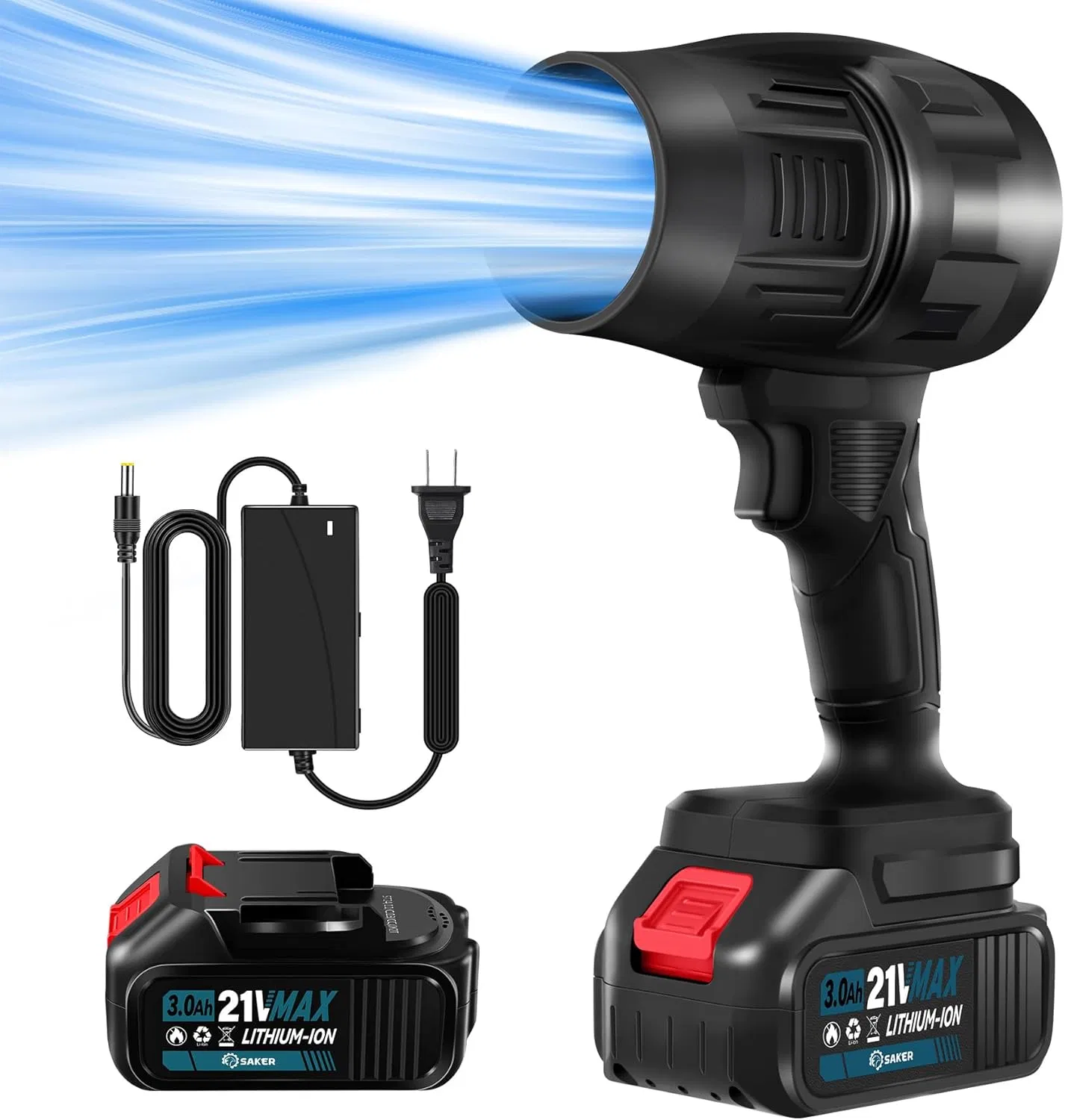 180000 Rpm Cordless Leaf Snow Blower Portable Lightweight Handheld Dust Cleaner