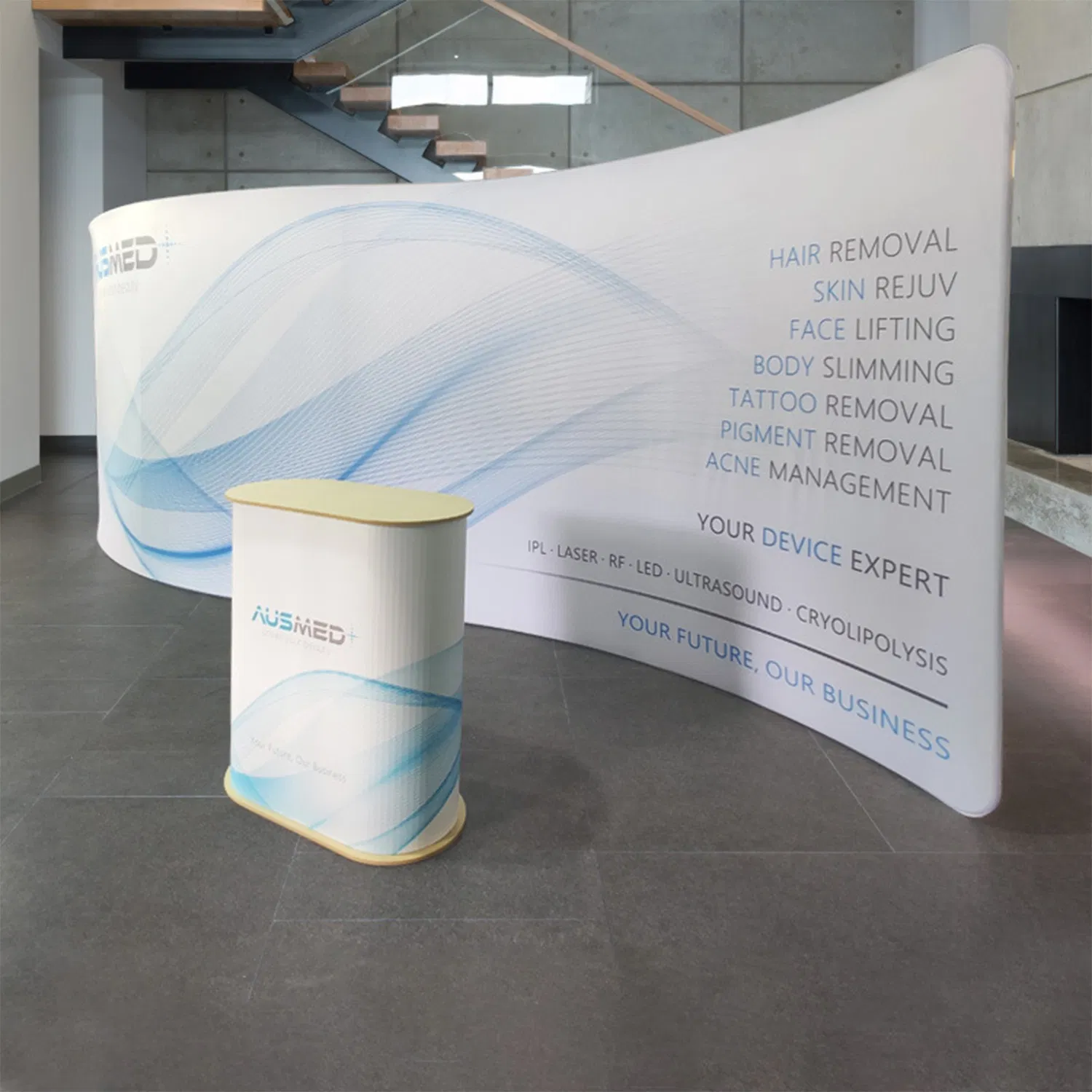 10FT Versatile Trade Show Tension Fabric Display Frame for Exhibitions