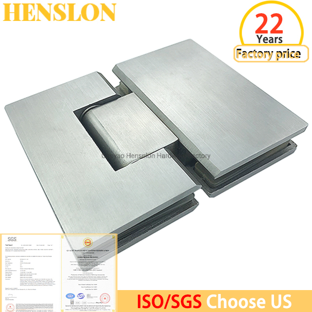 Bathroom Frameless Brass Zinc Alloy Stainless Steel Glass Shower Hinge 7603