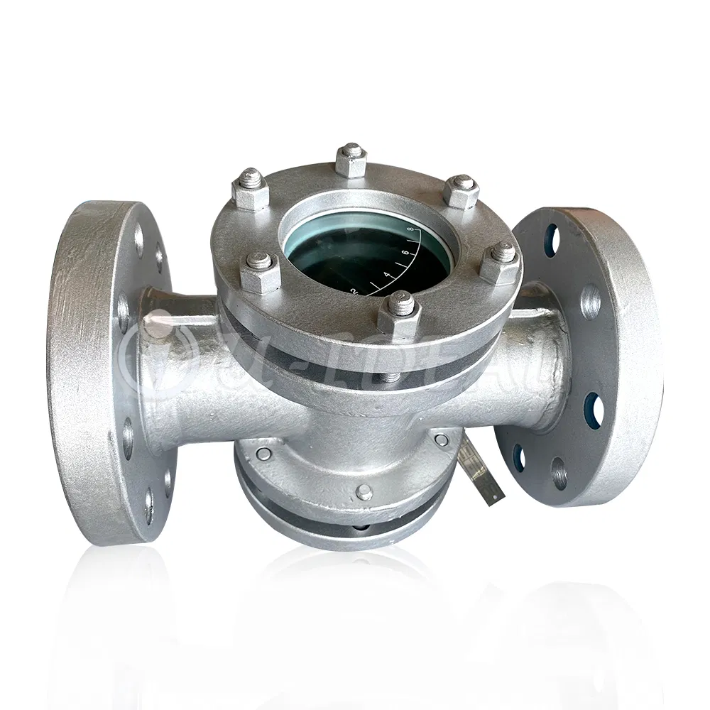 Sight Glass Fitting Flanged Sight Flow Indicator with Eccentric Impeller