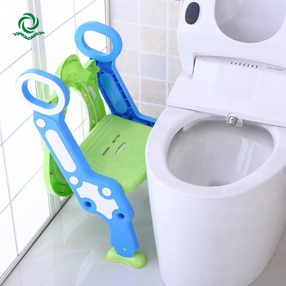 New Design Folding Adjustable Height Plastic Children Toilet Cover Potty Seat Chair Ladder for Bay Girl Boy Kids Training Washroom Potty