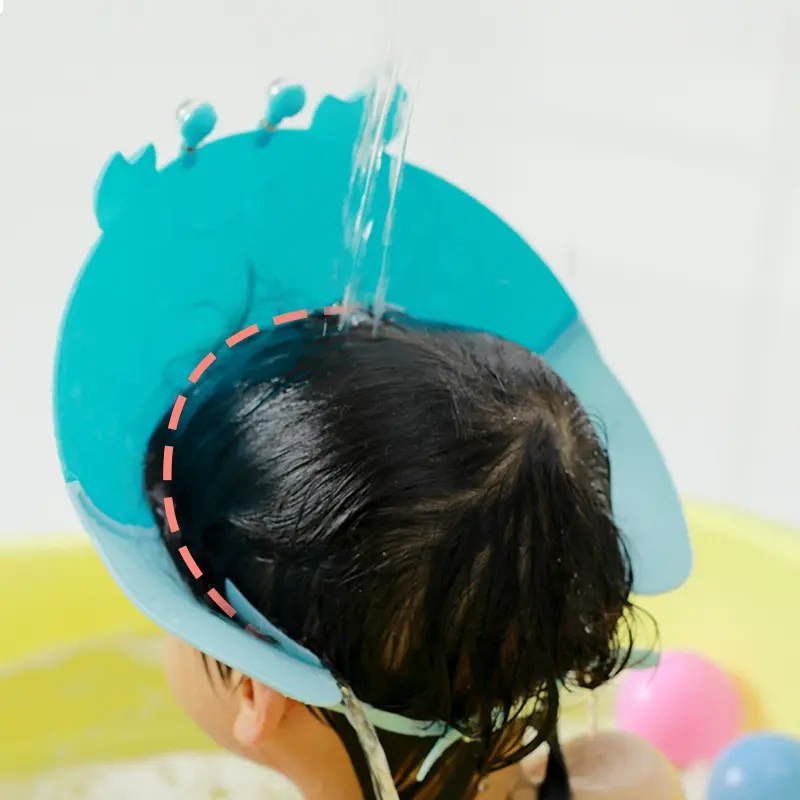 Kids Bath Hat Shampoo Shower Hat Baby Bathing Caps