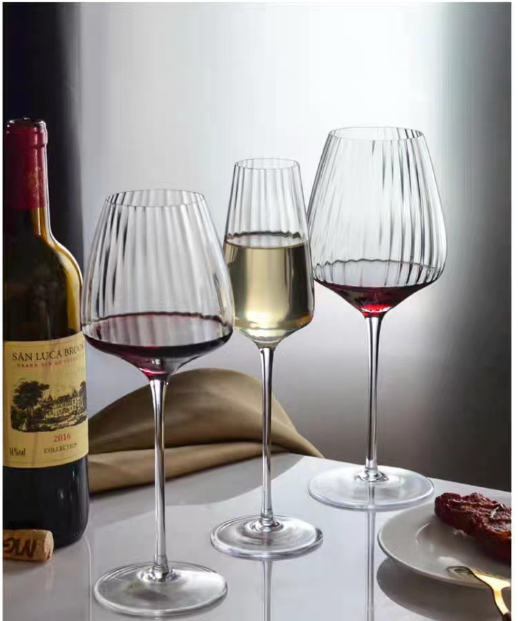 Ramasoon Prism Burgundy Red Wine Glass Wine Stacking Cup Champagne Glass Whiskey Glass