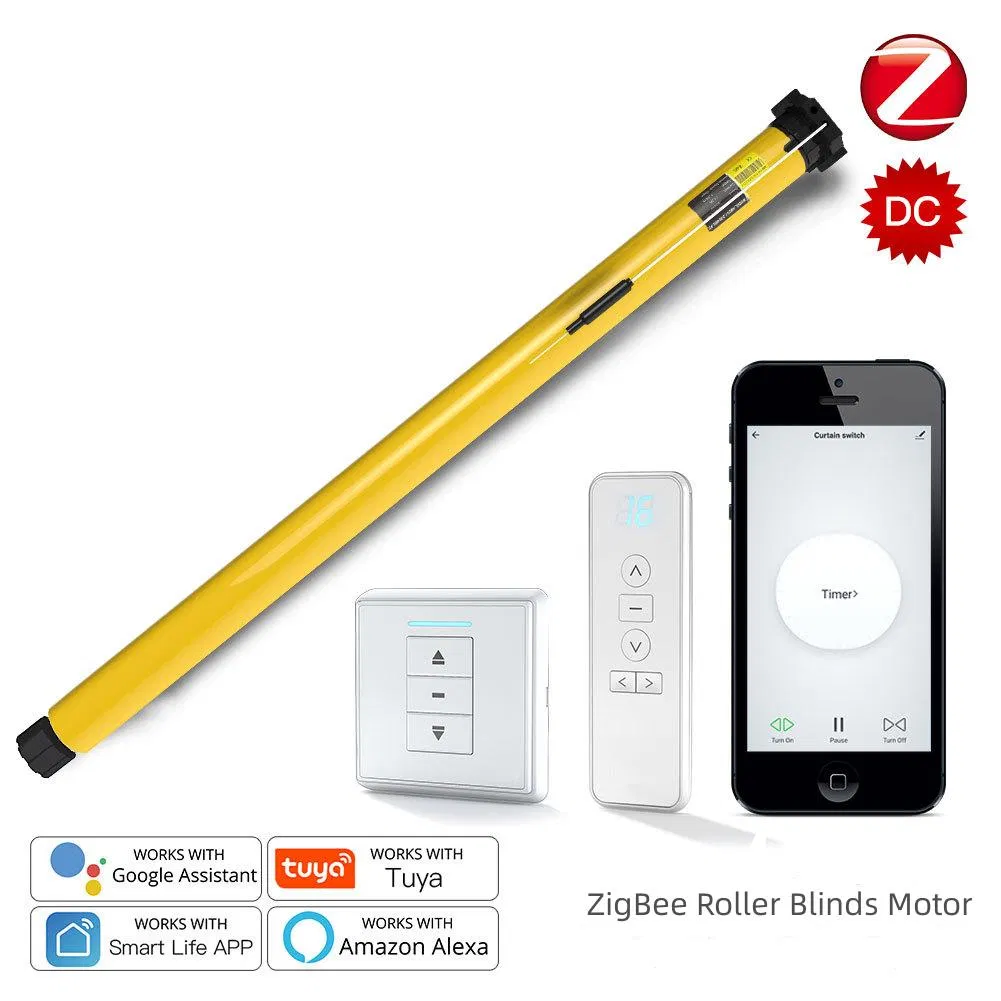 Built-in USB Type C Charging Tubular Motor Solar