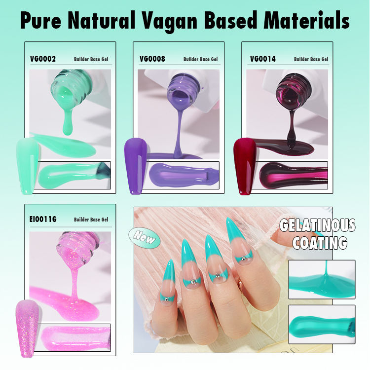 Builder Base Gel UV Gel Base UV Thick Pink Base Gel for Extension