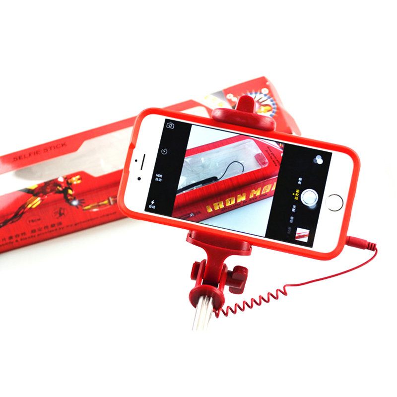 Монопод для селфи Iron Man с проводным управлением