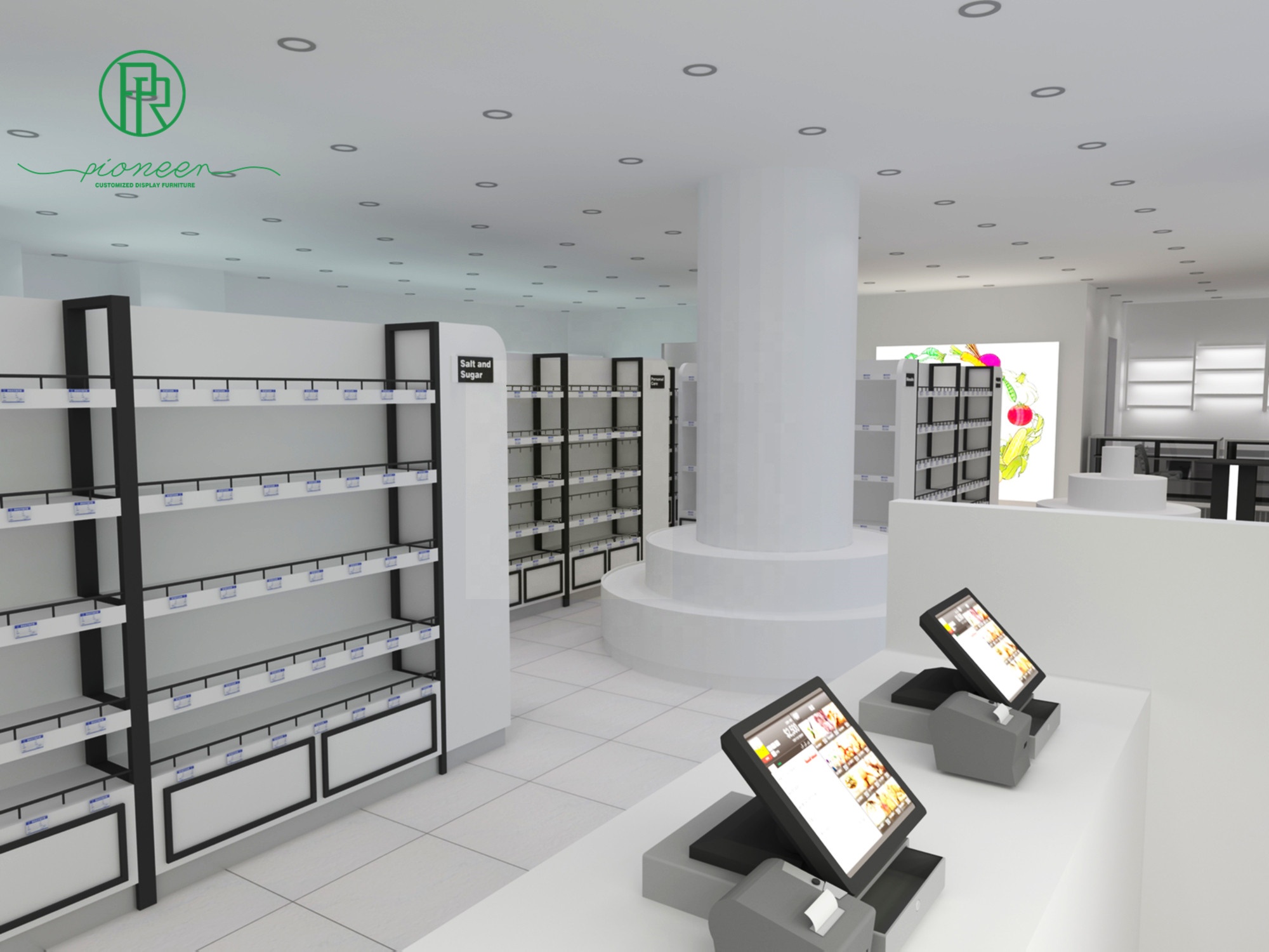 Мебель для магазина витрины барные стойки кассовые зоны