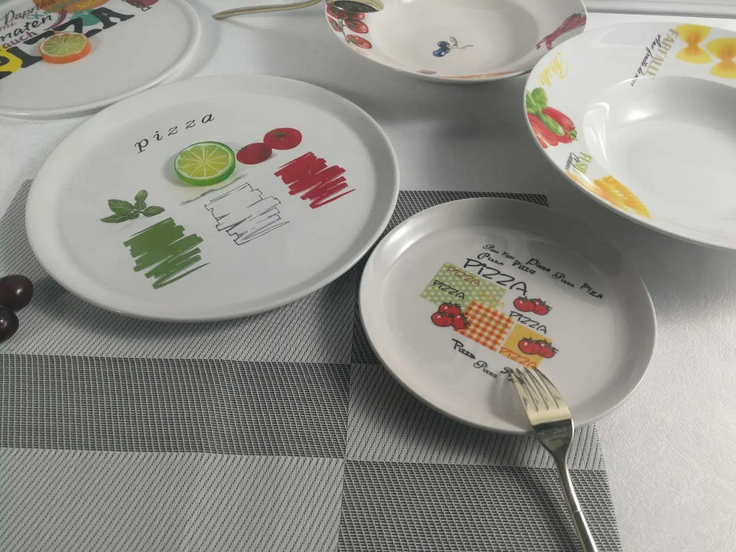 5 PCS Pizza Set Stoneware Ceramics Porcelainware Tableware