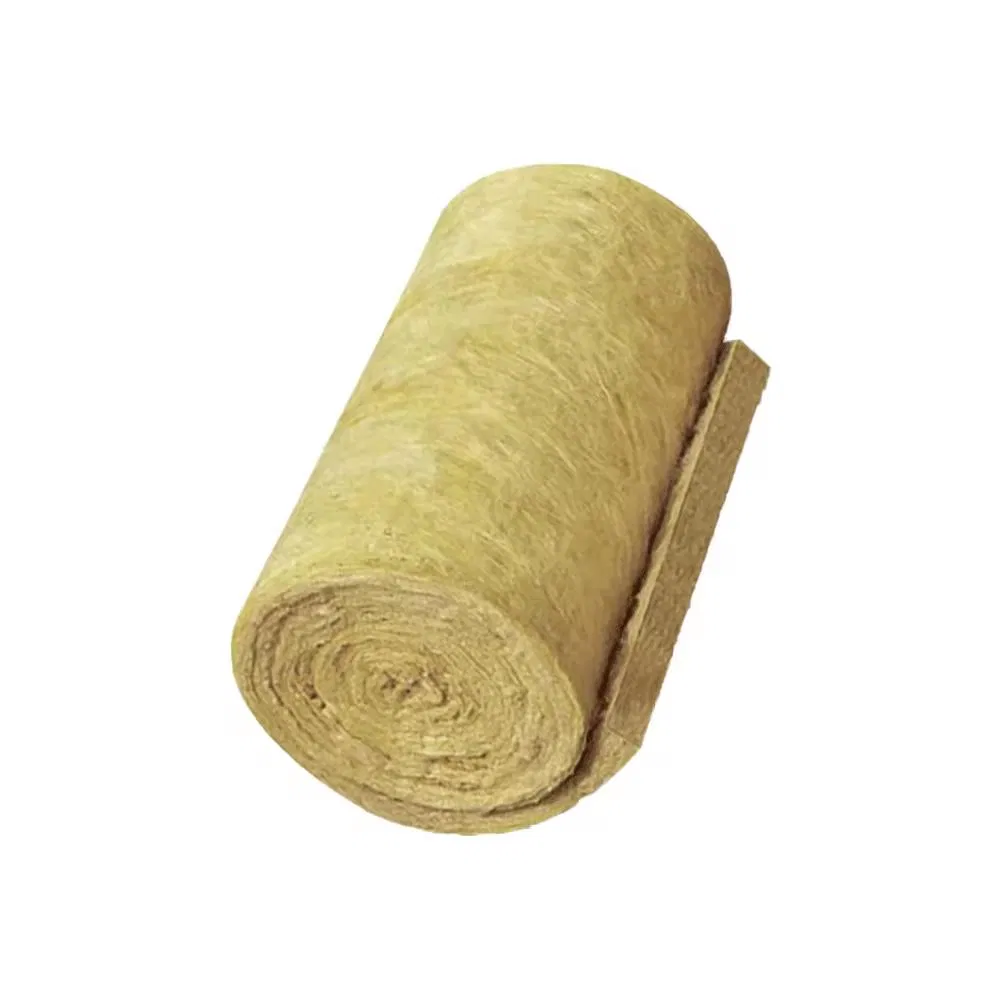 Fireproof Materials Sound Insulation Rock Wool Rockwool Blanket/Roll for Roofing Building
