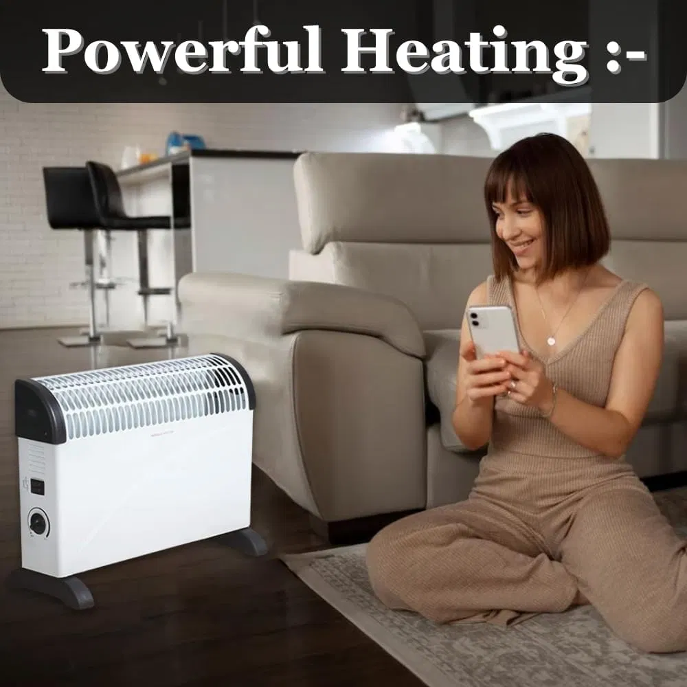 2000W Electric Portable Heater Convectorwith 3 Settings Fast Heating Free Standing (CH-505)