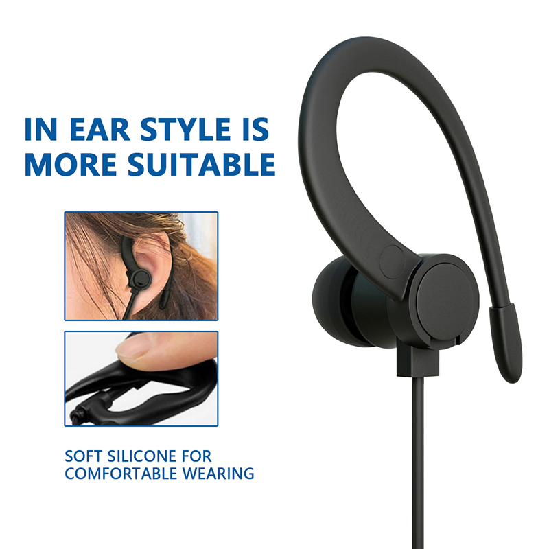 Накладные моно-наушники с крючком для авиации и гидов