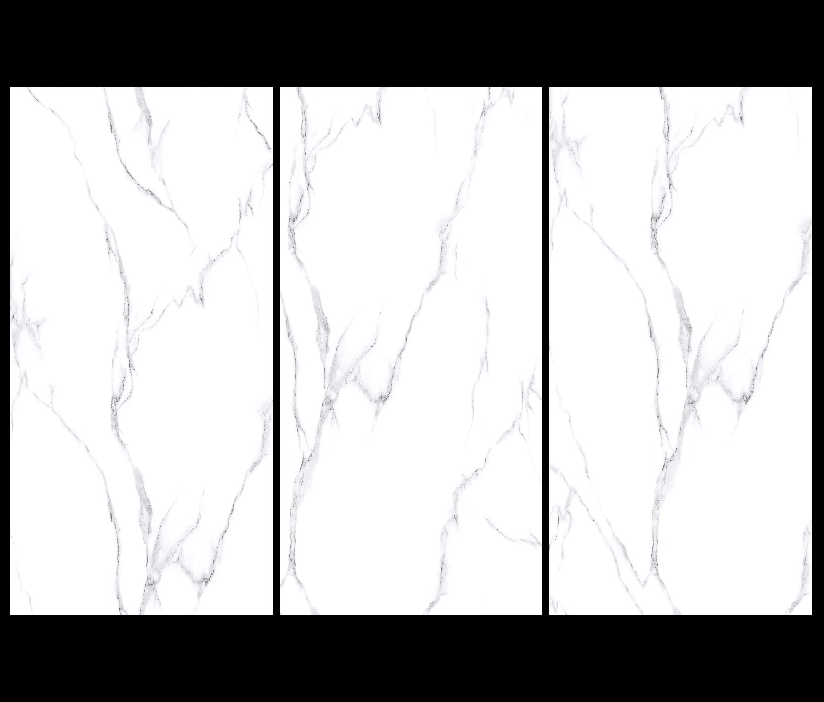 Foshan Decoration White Color 600X1200mm Full Body Glazed Polished Porcelain Marble Floor Tile