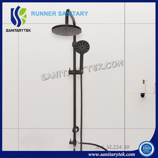 Matte Black Bathroom Shower Head Hand Shower Set