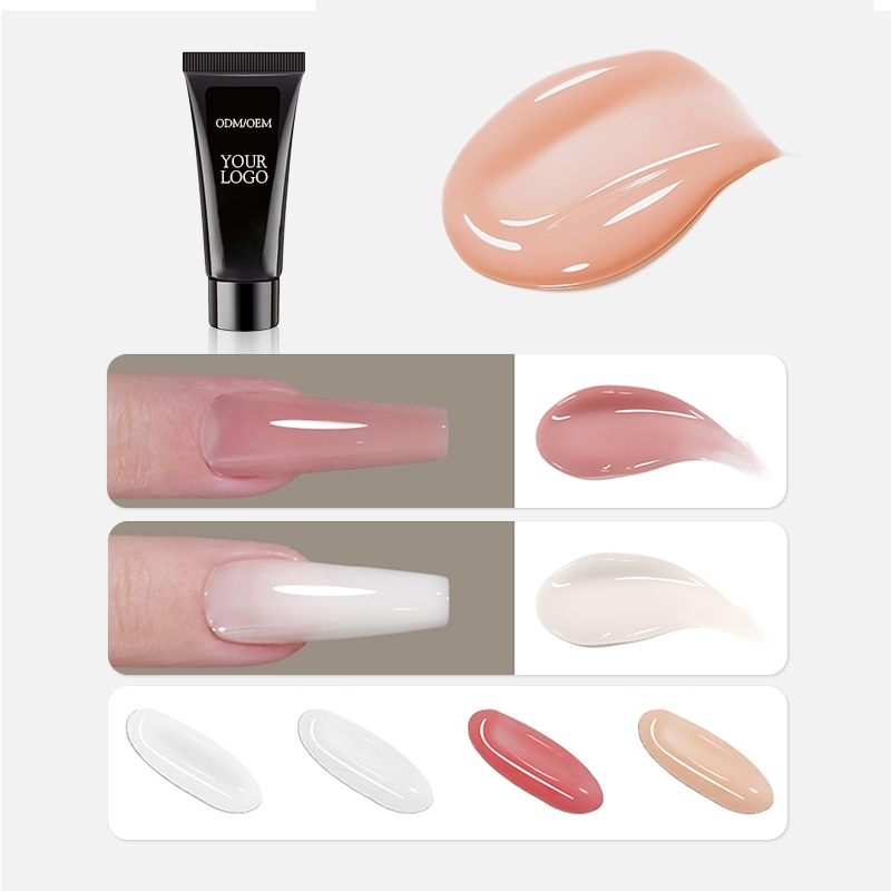 Wholesale 30ml Non Stick Hand UV LED Nail Extension Solid Poly Gel