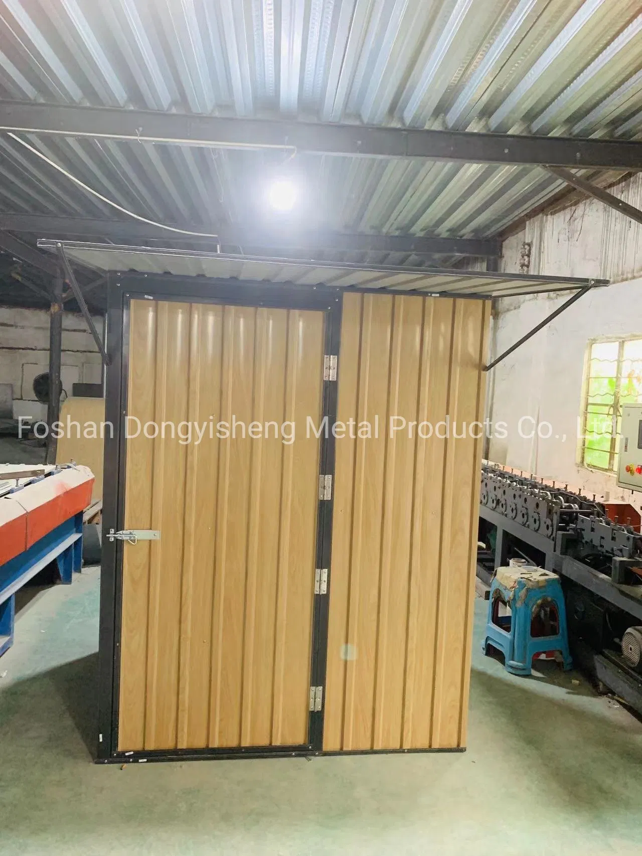 Metal Storage Shed with Wood Finish Ks150128203