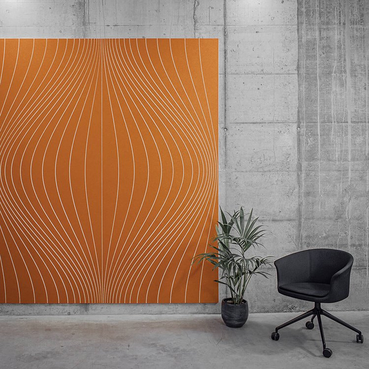 Carved 9mm Panel +2mm Felt Panel Composition Polyester Fiber Acoustic Panels for Decoration