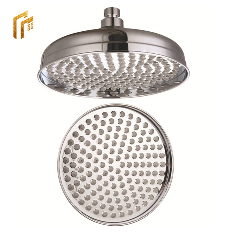 Factory Direct Price Fancy 12 Inch 3.5 Gpm Vintage Brushed Nickel Rain Good Price Big Antique Round Brass Shower Head for Taps