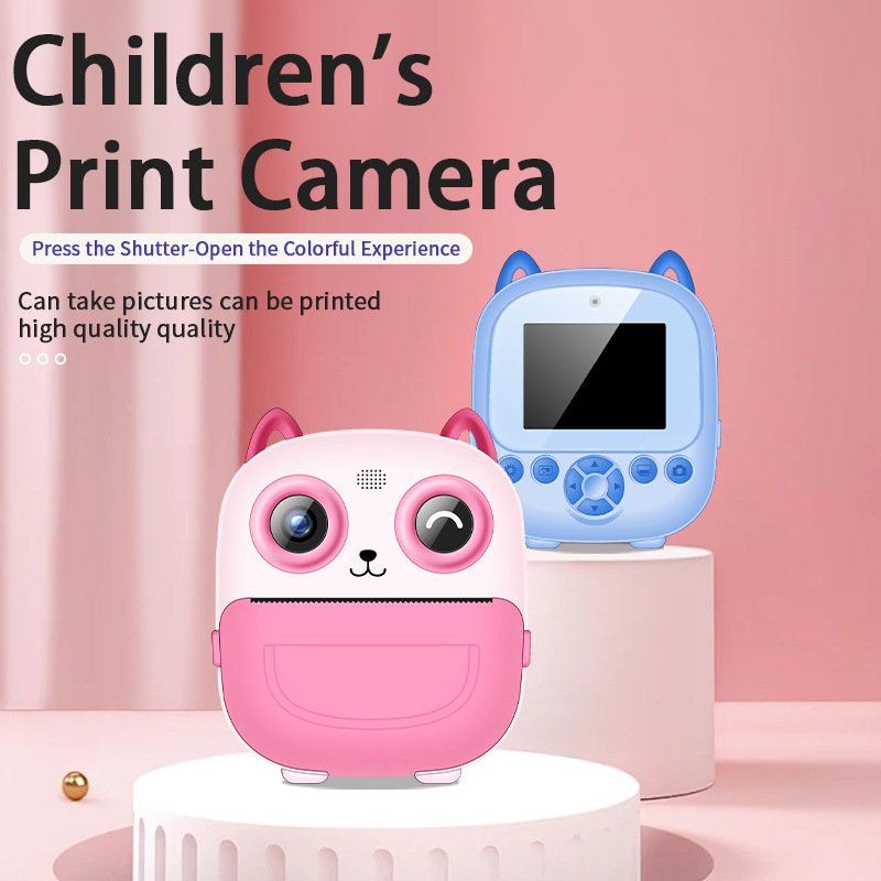 Children's Mini Cartoon Digital High-Definition Recording Camera, Printing Camera